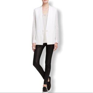 * 𝅺Helmut Lang White Cut Out Back Blazer Size 4